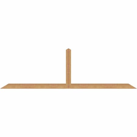 Ekena Millwork Portland Smooth Timber Gable Bracket, Western Red Cedar, 96"W x 28"H x 1 1/2"D x 3 1/2"F, 7/12 Pitch GBW096X28X0204POR00SWR